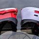 The original View-Master VR (left) next to the new View-Master VR 2.0 (right) showing the improved locking mechanism.